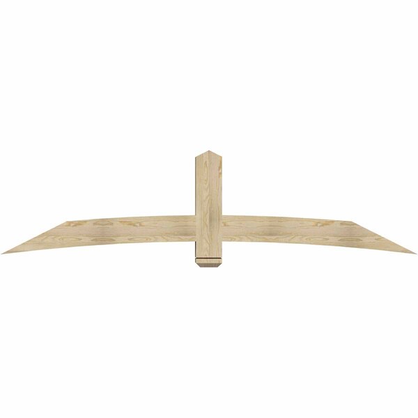 Ekena Millwork Bellingham Rough Sawn Timber Gable Bracket, Douglas Fir, 96"W x 24"H x 6"D x 6"F, 6/12 Pitch GBW096X24X0606BEL00RDF - main